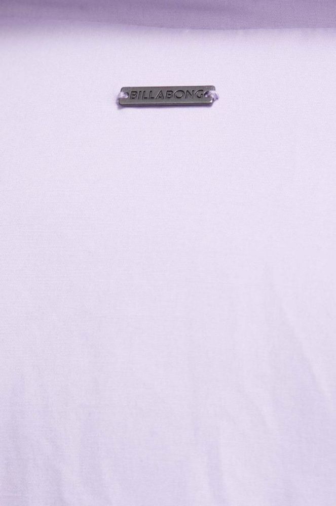 Куртка Billabong жіноча колір фіолетовий зимова oversize фото 6