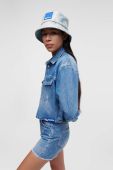 Джинсова куртка Karl Lagerfeld Jeans жіноча перехідна колір блакитний (3360156)