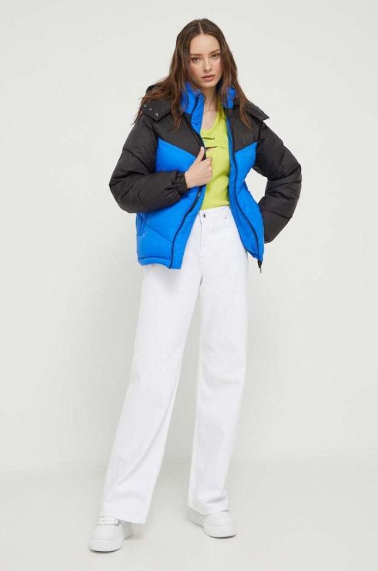 Куртка Karl Lagerfeld Jeans жіноча зимова колір барвистий (3434211) фото 2