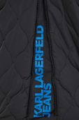 Куртка Karl Lagerfeld Jeans жіноча колір чорний перехідна