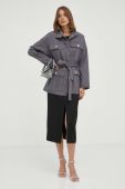 Куртка Patrizia Pepe жіноча колір сірий перехідна (3424564)