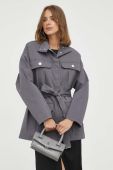 Куртка Patrizia Pepe жіноча колір сірий перехідна (3424564)