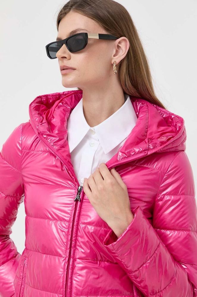 Куртка Patrizia Pepe жіноча колір рожевий зимова (3477383)