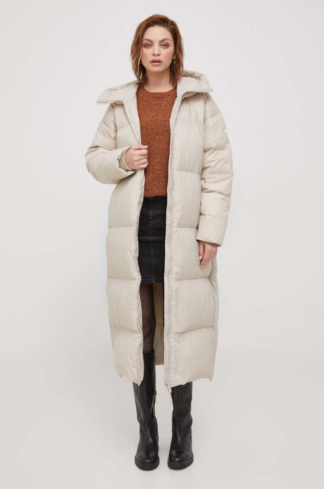 Пухова куртка Bomboogie Anvers жіноча колір бежевий зимова oversize