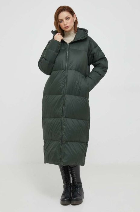 Пухова куртка Bomboogie Anvers жіноча колір зелений зимова oversize