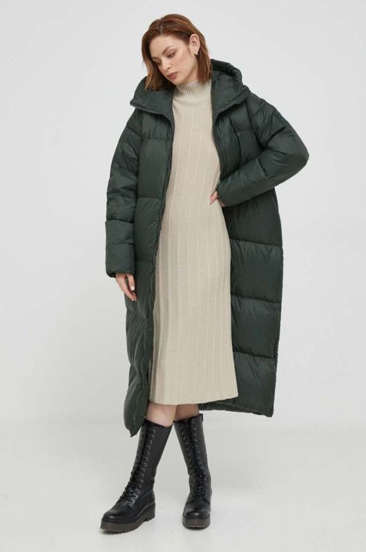 Пухова куртка Bomboogie Anvers жіноча колір зелений зимова oversize фото 2