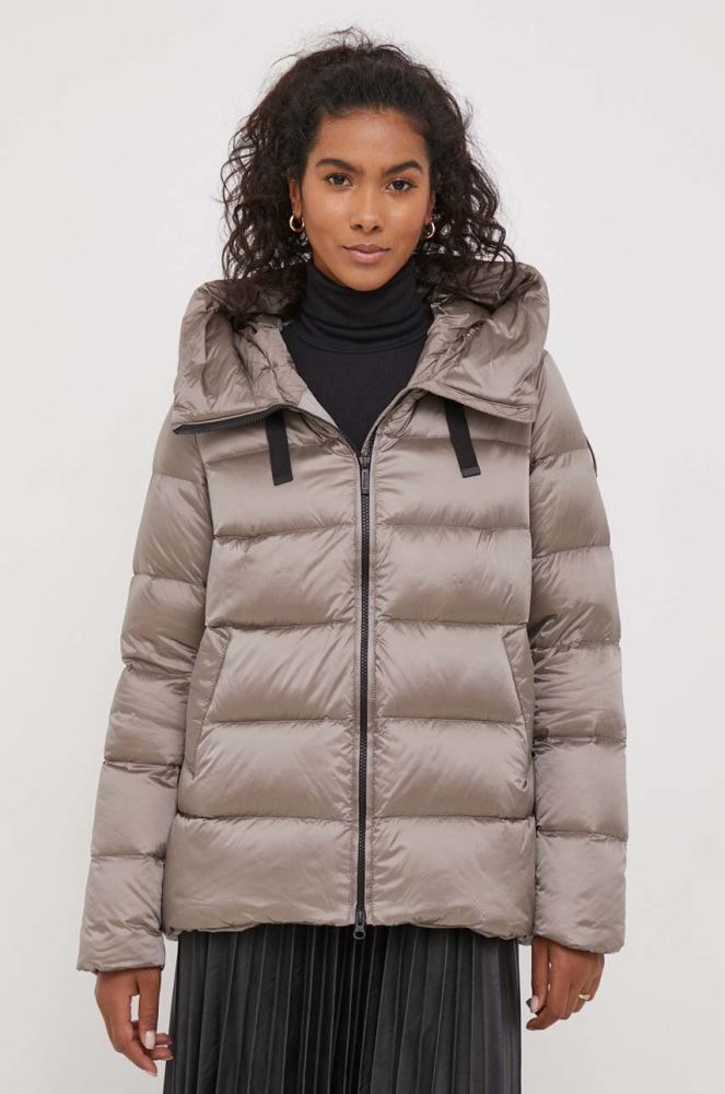 Пухова куртка Bomboogie жіноча колір коричневий зимова (3582477)