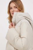 Пухова куртка Bomboogie жіноча колір бежевий зимова (3577744)