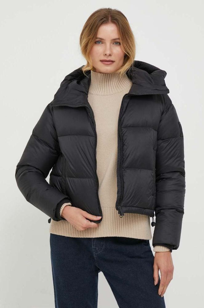 Пухова куртка Bomboogie жіноча колір чорний зимова oversize