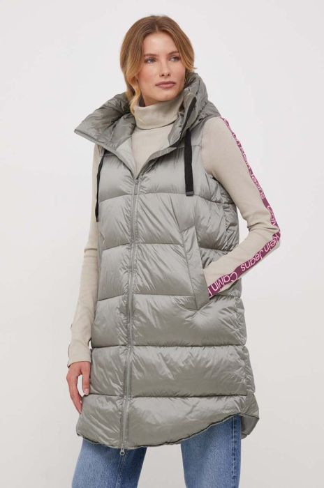 Пухова безрукавка Bomboogie жіночий колір зелений зимовий