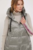 Пухова безрукавка Bomboogie жіночий колір зелений зимовий
