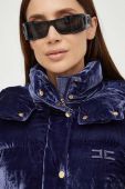 Куртка Elisabetta Franchi жіноча колір синій зимова