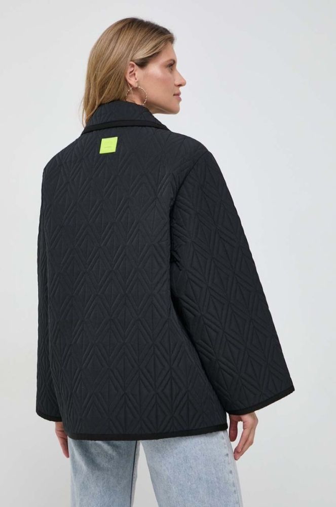 Куртка Elisabetta Franchi жіноча колір чорний перехідна oversize (3641191) фото 3