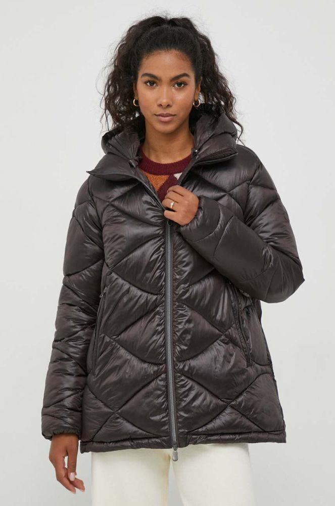 Куртка Save The Duck жіноча колір коричневий зимова (3585655)