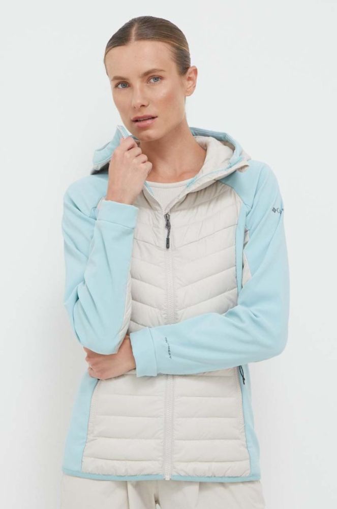 Спортивна куртка Columbia Powder Lite Hybrid колір бежевий фото 4
