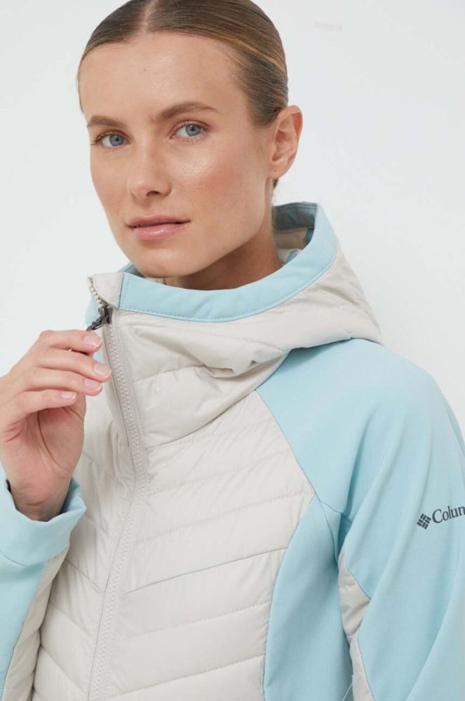 Спортивна куртка Columbia Powder Lite Hybrid колір бежевий фото 5