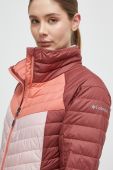 Спортивна куртка Columbia Powder Lite Blocked II колір бордовий перехідна