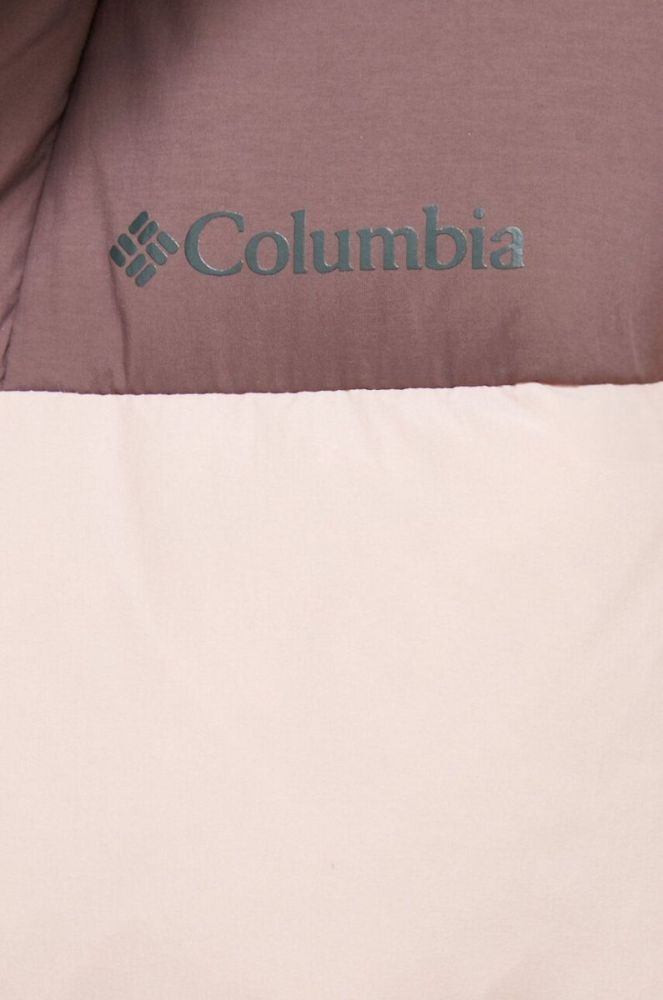 Пухова куртка Columbia Bulo Point II жіноча колір рожевий зимова фото 5