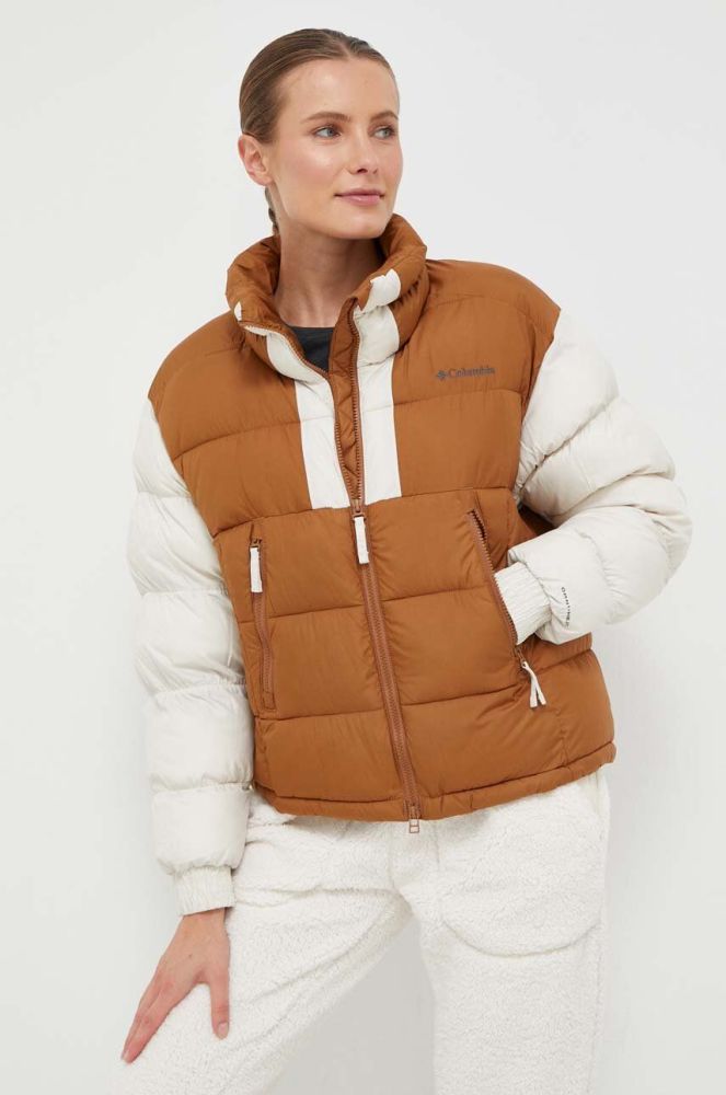 Куртка Columbia жіноча колір коричневий зимова (3492740)