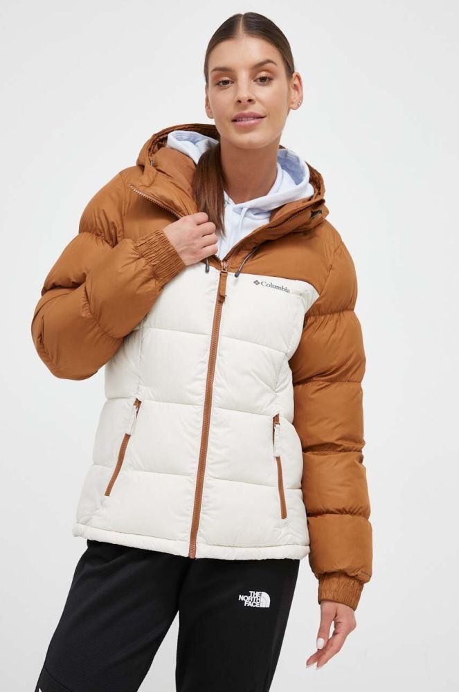 Куртка Columbia жіноча колір коричневий зимова (3492758)
