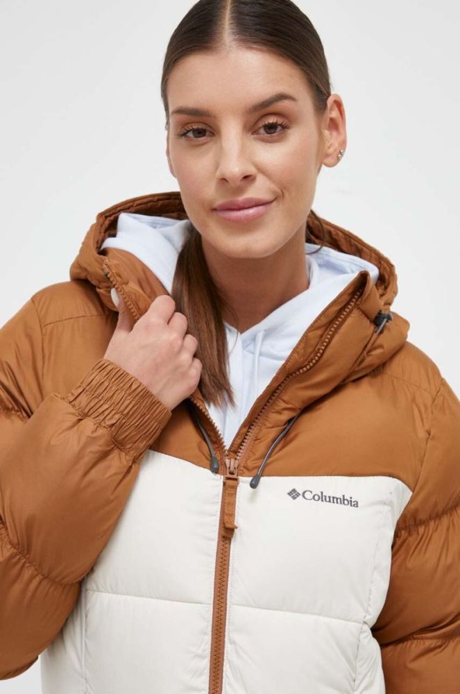 Куртка Columbia жіноча колір коричневий зимова (3492758) фото 4