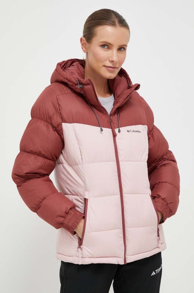 Куртка Columbia жіноча колір рожевий зимова (3492766)