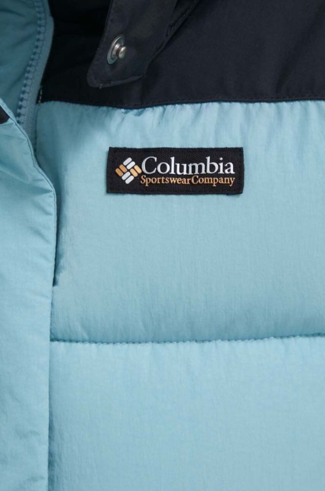 Куртка Columbia жіноча зимова колір блакитний фото 5