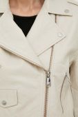 Шкіряна куртка 2NDDAY жіноча колір бежевий перехідна (3335254)