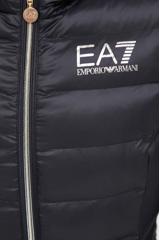 Куртка EA7 Emporio Armani жіноча колір чорний перехідна (3454066) фото 5