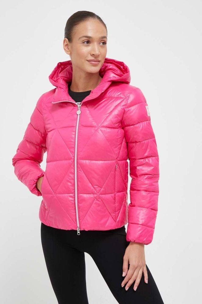 Куртка EA7 Emporio Armani жіноча колір рожевий зимова (3496749)