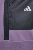 Бігова куртка adidas Performance колір фіолетовий перехідна