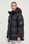 Куртка adidas by Stella McCartney жіноча колір чорний зимова oversize Куртка adidas by Stella McCartney жіноча колір чорний зимова oversize
