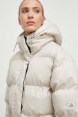 Куртка adidas by Stella McCartney жіноча колір бежевий зимова