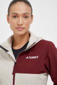 Дощовик adidas TERREX Multi RAIN.RDY жіноча колір бежевий