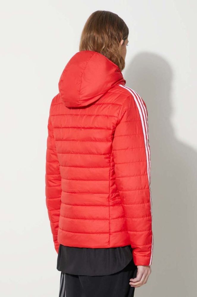 Куртка adidas Originals жіноча колір червоний перехідна фото 3