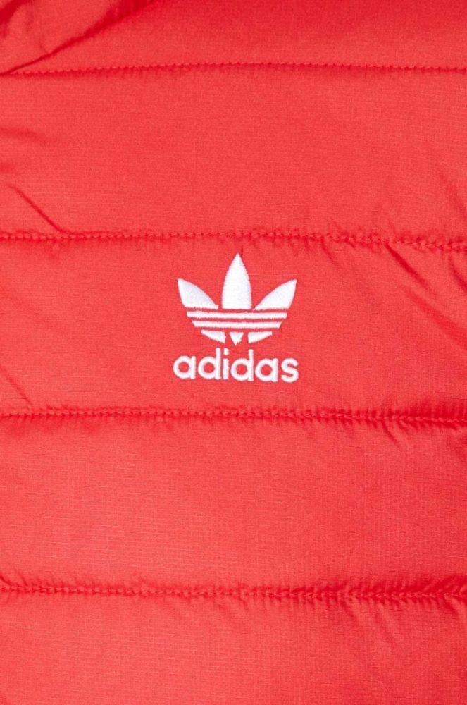 Куртка adidas Originals жіноча колір червоний перехідна фото 6