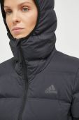 Пухова куртка adidas жіноча колір чорний зимова (3638484)