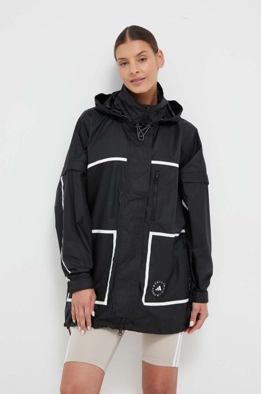 Куртка adidas by Stella McCartney жіноча колір чорний перехідна oversize (3520720) фото 2