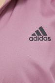 Вітровка adidas Performance Own the Run колір рожевий перехідна