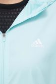 Бігова куртка adidas Performance Own The Run колір бірюзовий перехідна