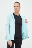 Бігова куртка adidas Performance Own The Run колір бірюзовий перехідна