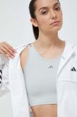Куртка для тренувань adidas Performance Hyperglam колір білий перехідна oversize