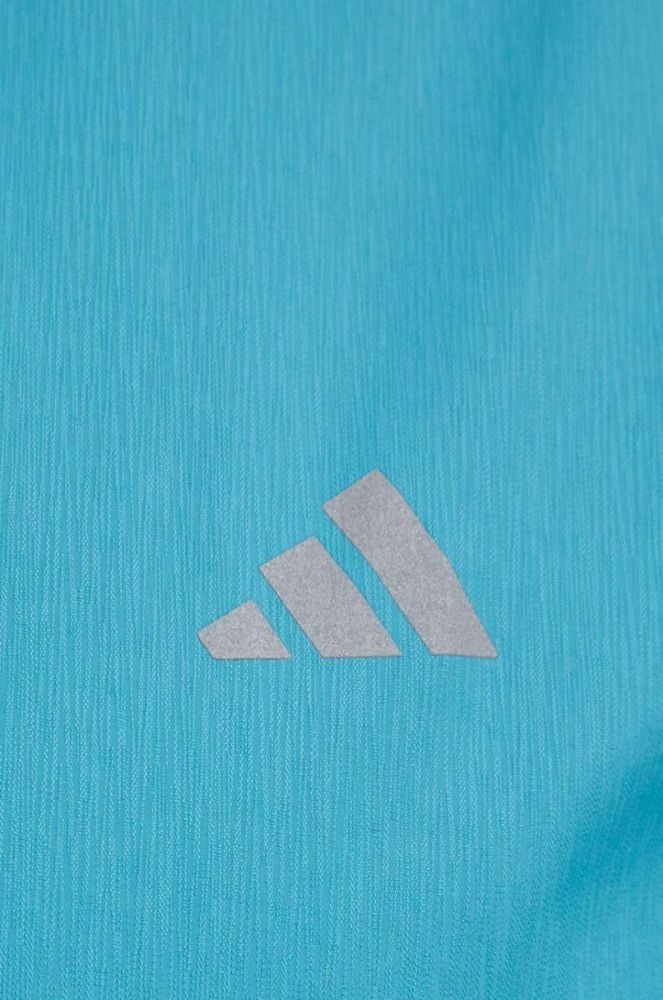 Бігова куртка adidas Performance Run It перехідна колір блакитний фото 4