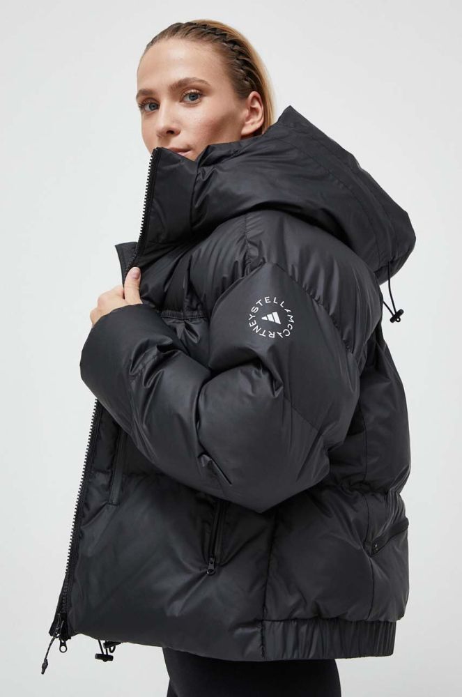 Куртка adidas by Stella McCartney жіноча колір чорний зимова (3678725)