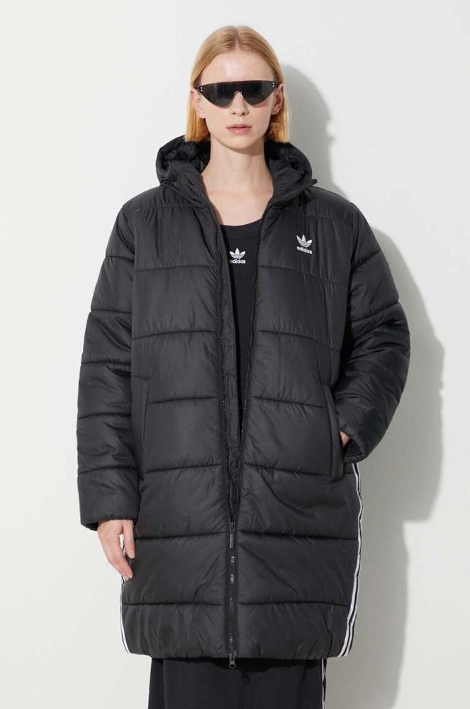 Куртка adidas Originals жіноча колір чорний зимова (3617706)