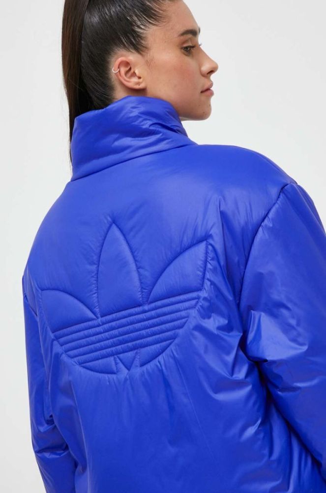 Куртка adidas Originals жіноча перехідна oversize колір блакитний (3629615) фото 5