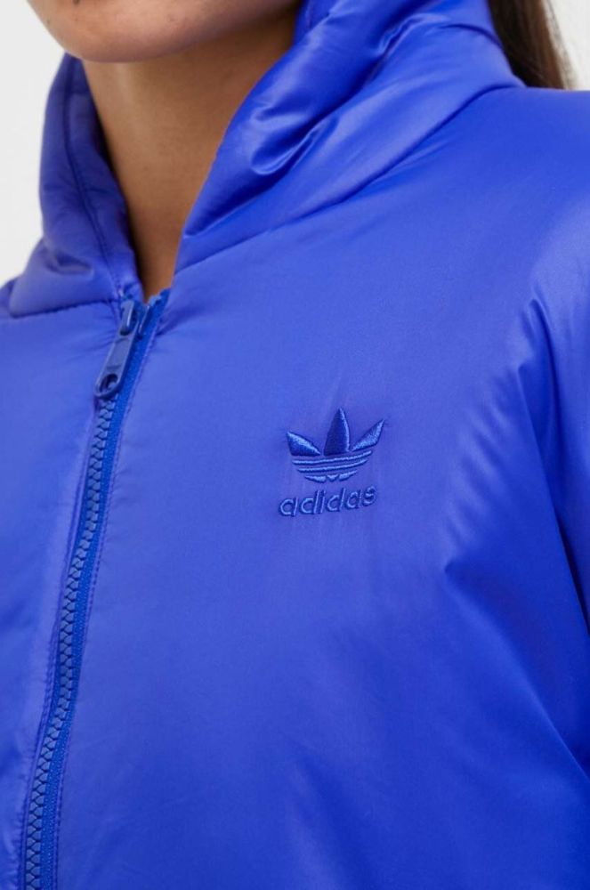 Куртка adidas Originals жіноча перехідна oversize колір блакитний (3629615) фото 6