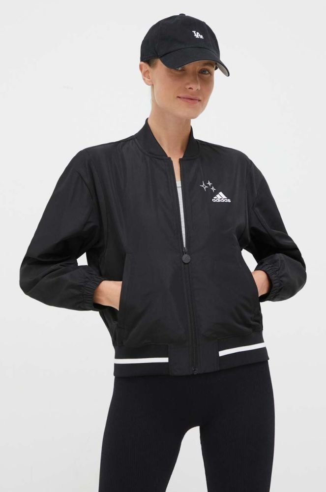 Куртка adidas жіноча колір чорний перехідна (3507219)