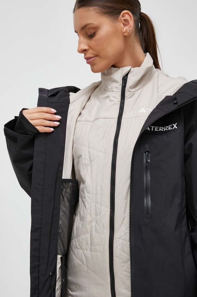 Спортивна куртка adidas TERREX Xperior 3in1 RAIN.RDY колір чорний фото 8