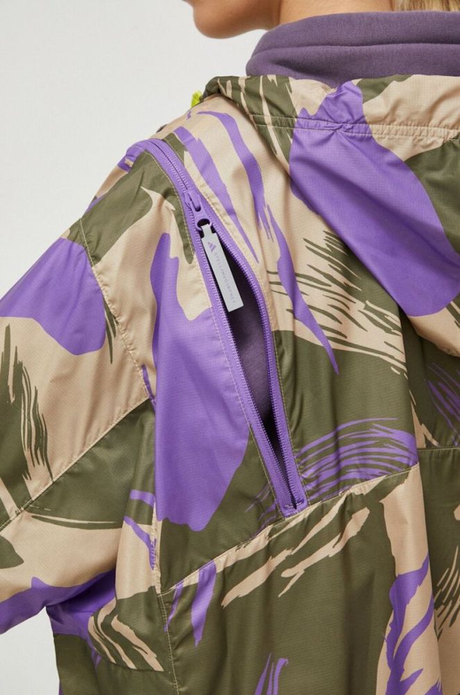 Вітровка adidas by Stella McCartney перехідна oversize колір барвистий фото 6